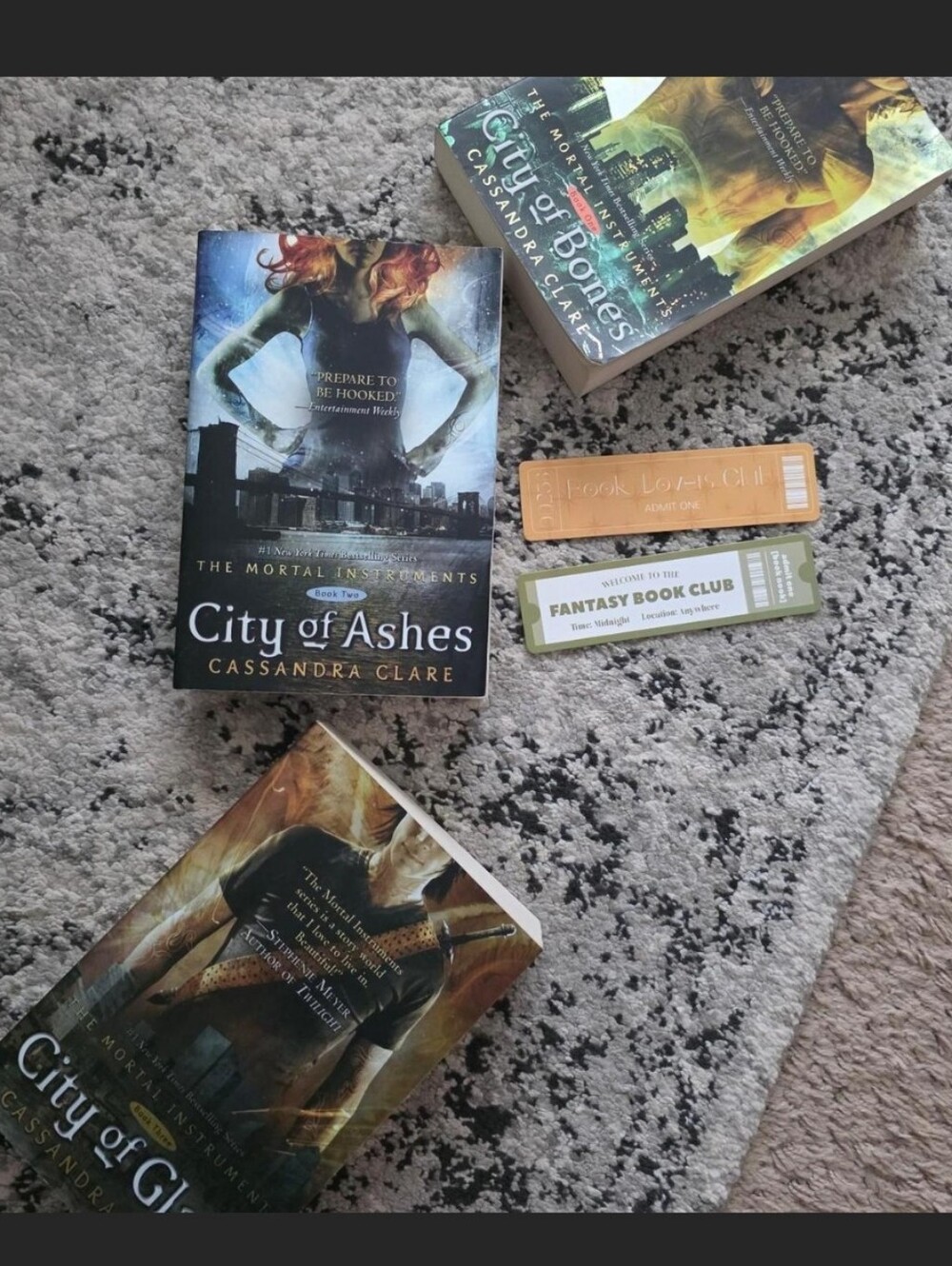 The Mortal Instruments Series by Cassandra Clare Books 1-3 Paperback